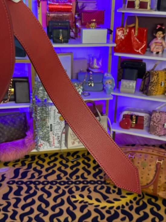Louis Vuitton Wide 2014 Tie the Knot Burgundy Leather Women’s Belt 70/23 $595